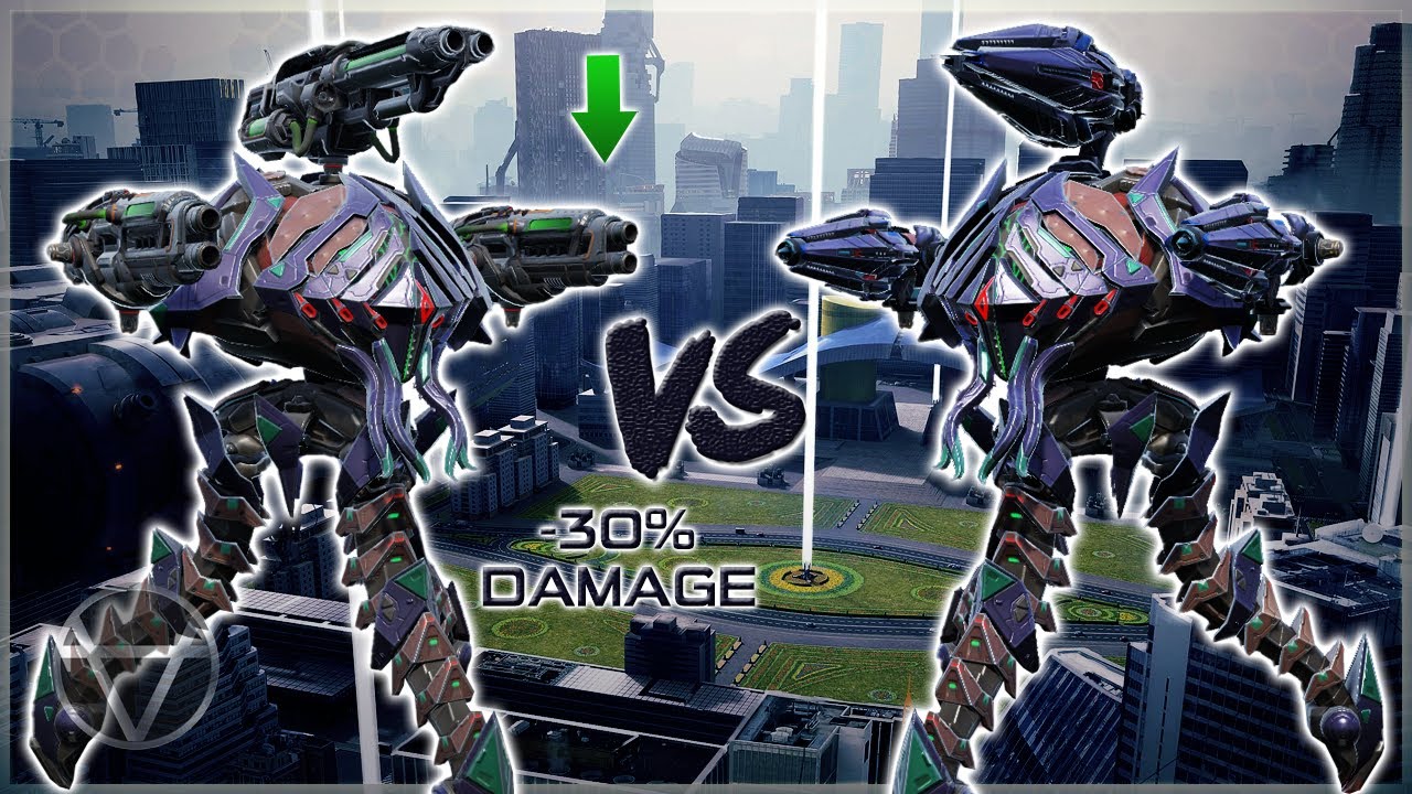 Anguisher Ruiner (-30%) VS Maha Vajra – Titan Weapon Comparison | War Robots