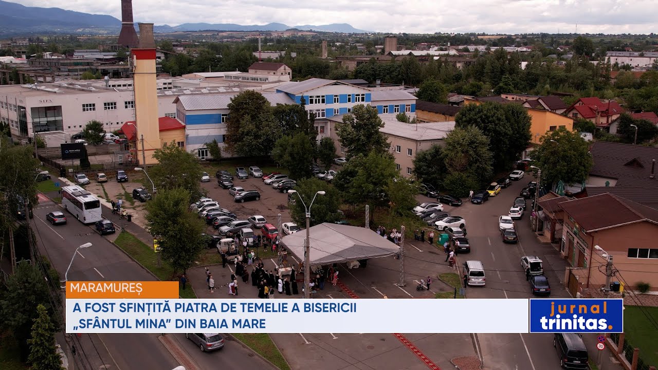 A fost sfințită piatra de temelie a Bisericii „Sfântul Mare Mucenic Mina” din Baia Mare