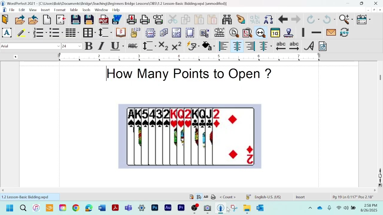 Bob's Bidding Lesson Basic Bidding