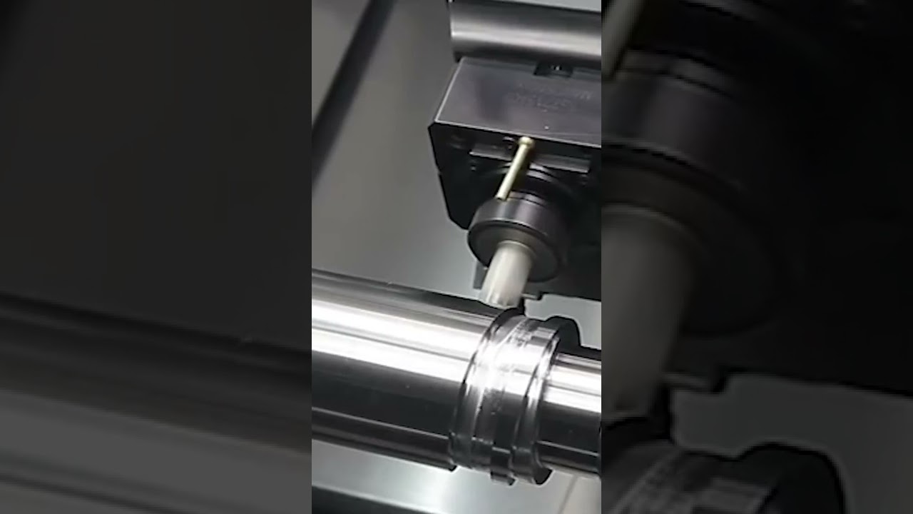 CNC Machining a screw