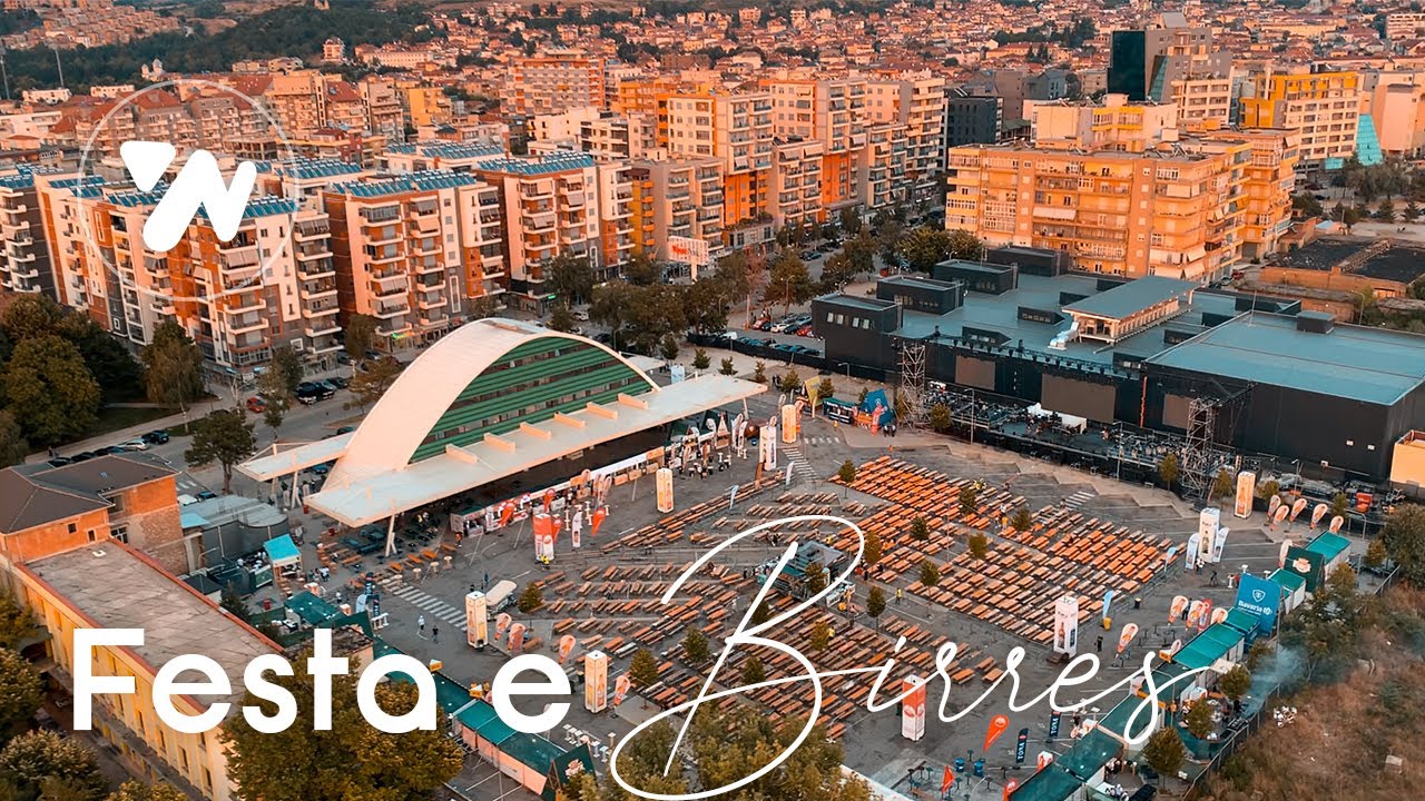 Festa e Birres Korce nga Ajri - Korce Beer Festival from the Air - Video 4K (18.8.2023)