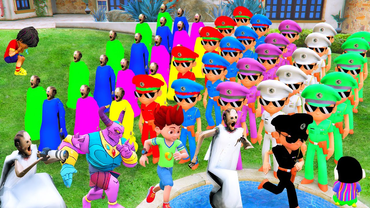 😎👿 1000 Little Singham Want Granny House To Shake With Power 🤣 in GTA 5 GTA5 Gameplay