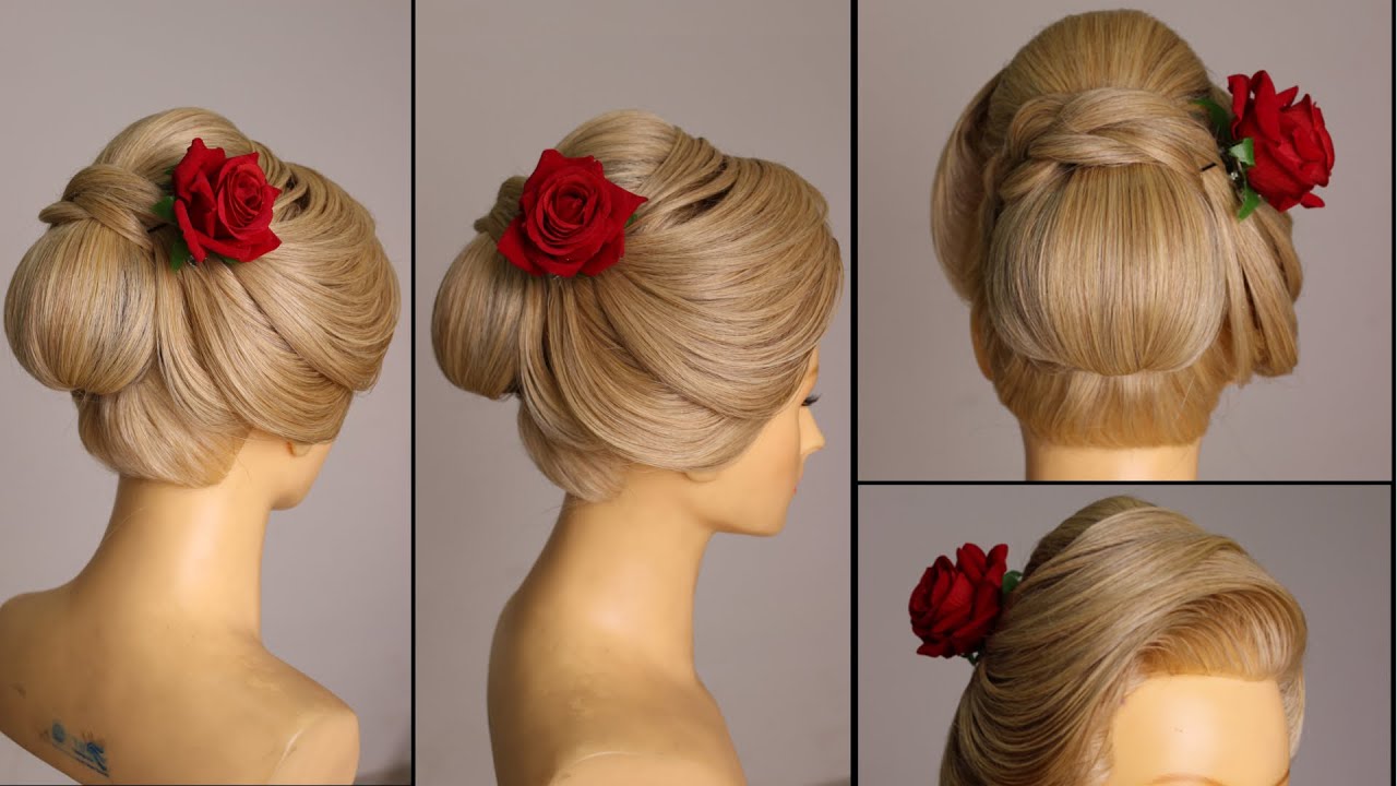 Hairstyle - Modern Bridal Bun Updo