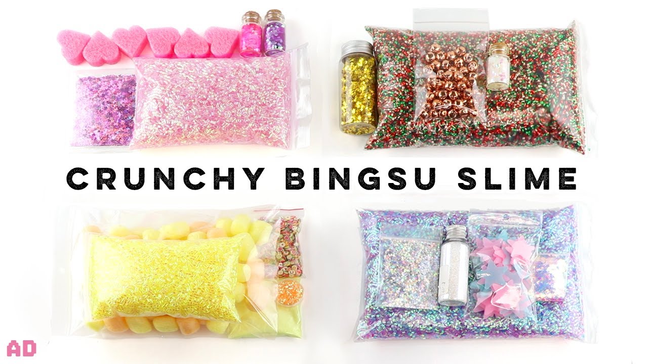Crunchiest ASMR Bingsu Bead Slimes!! Testing Newest Satisfying Slime Trend
