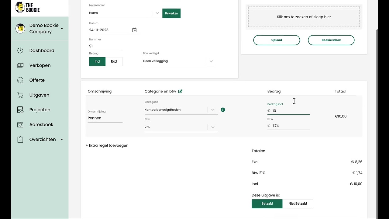 The Bookie Webapp | Basis | Uitgave uploaden