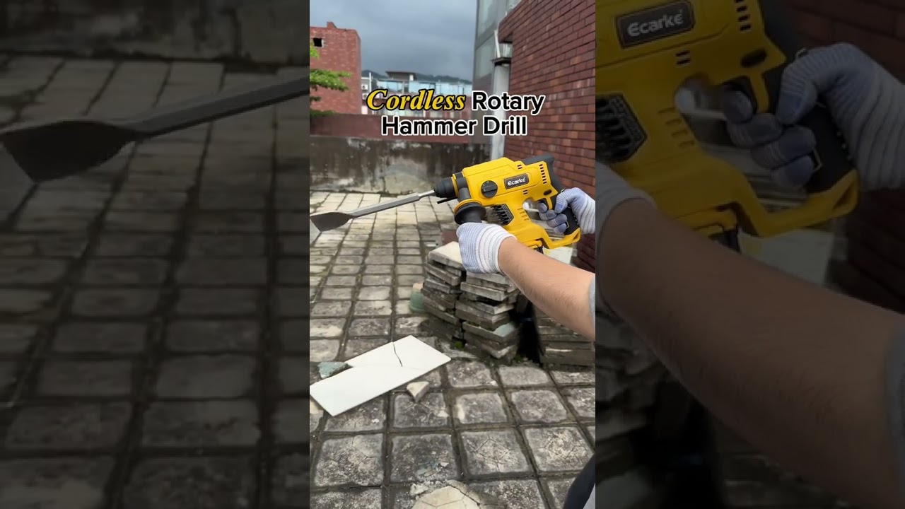 #construction 2-in-1 Rotary Hammer Drill, for #dewalt Battery #ecarke #tools4life