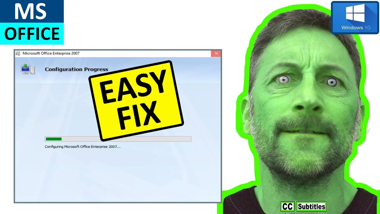 How to fix MS Office Configuration Progress when Word or Excel Starts Windows 10 - EASY FIX in 2023