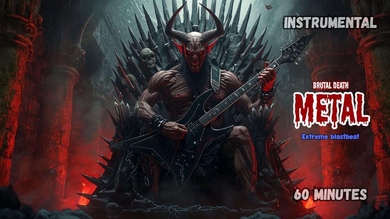 1 HOUR OF BRUTAL DEATH METAL | EXTREME HEADBANGING INSTRUMENTAL MUSIC FOR METALHEADS