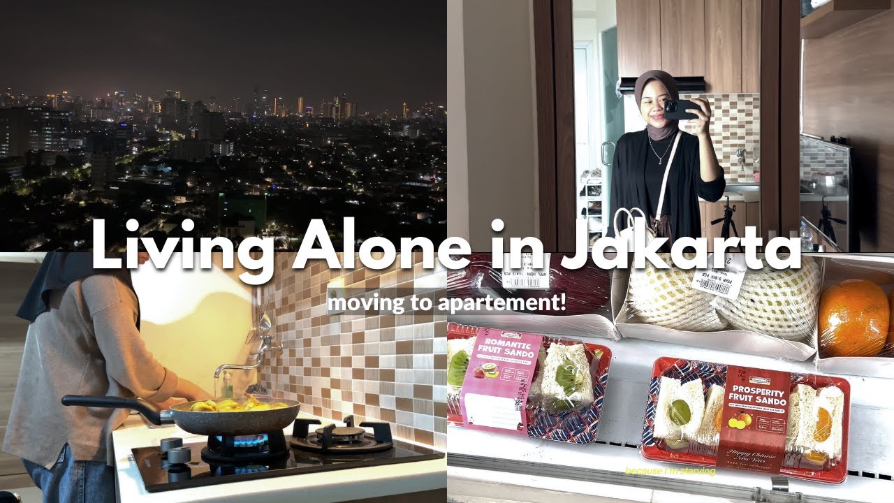 living alone in jakarta | moving to apart, life-update, cooking