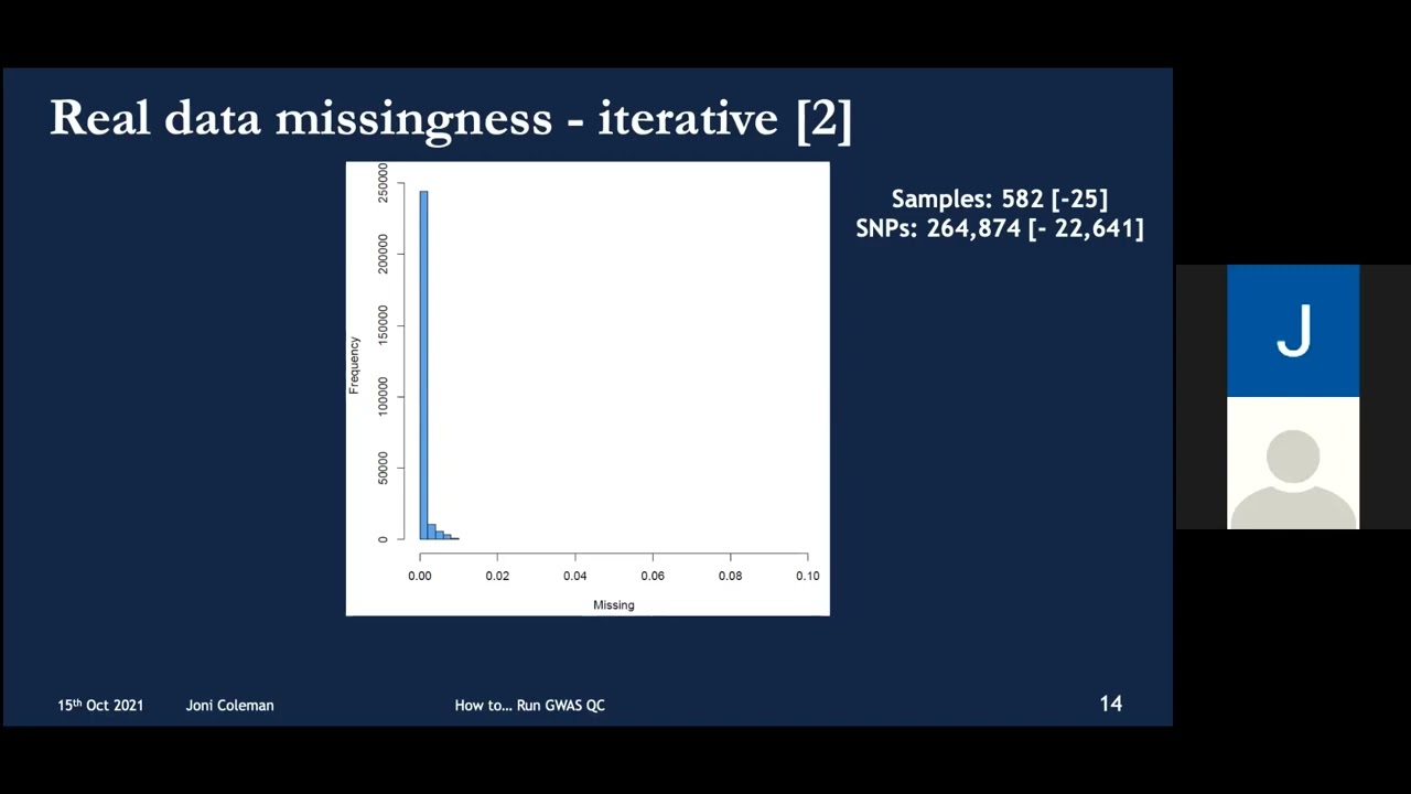 How to Run Quality Control on Genome Wide Genotyping Date with Jonathan Coleman