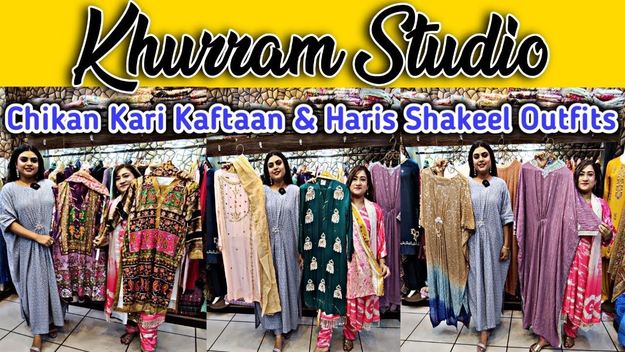 *Kaftaan*Boutique Style Haris Shakeel Designer Dresses🎊Cotton Silk & Hand Embroidered Luxury outfits