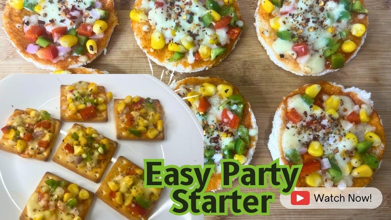 2 Easy Party Starter At Home |Snacks Recipe|Easy Veg Snacks|Bread Pizza Without Oven|Kids Lunch Box 