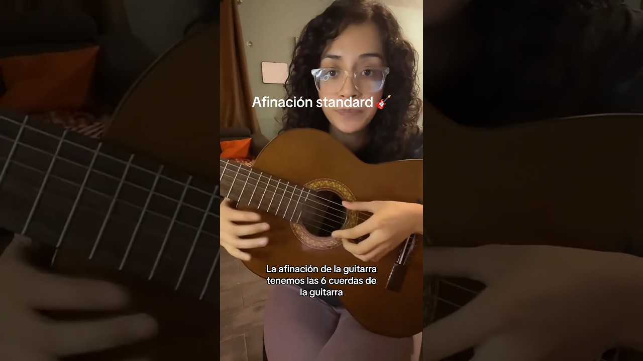 Afinaci&oacute;n de la guitarra 🎸 #aprendeguitarra #cursodeguitarra #guitarraprincipiantes