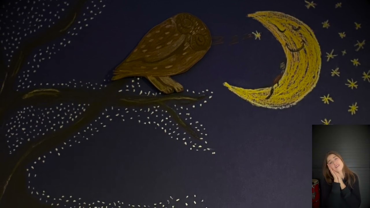 Uil zingt in de nacht