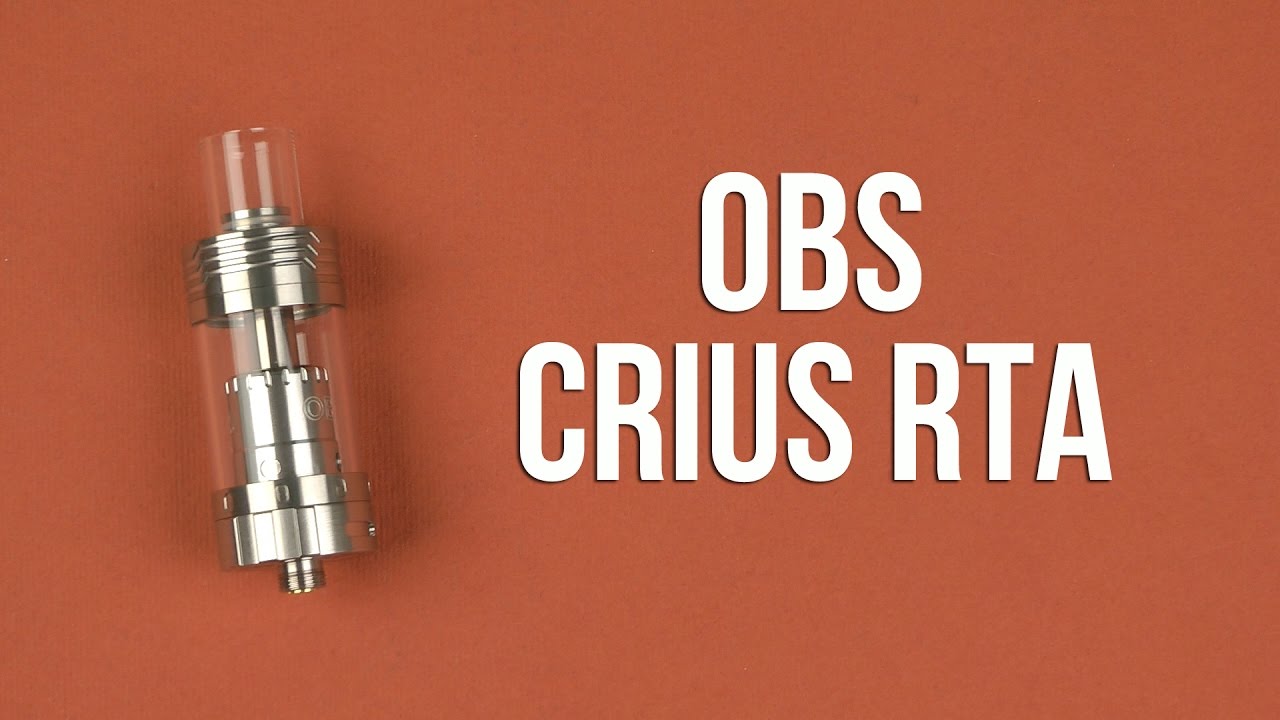 Распаковка OBS Crius RTA Stainless Steel