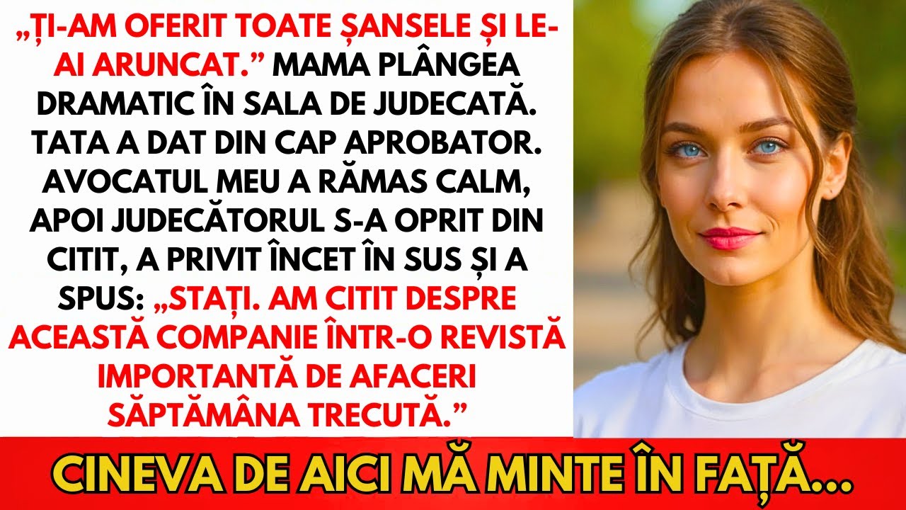 Părinții Au Angajat Avocat Ca Să Mă Ruineze Public. Până Când Judecătorul A Întrebat...