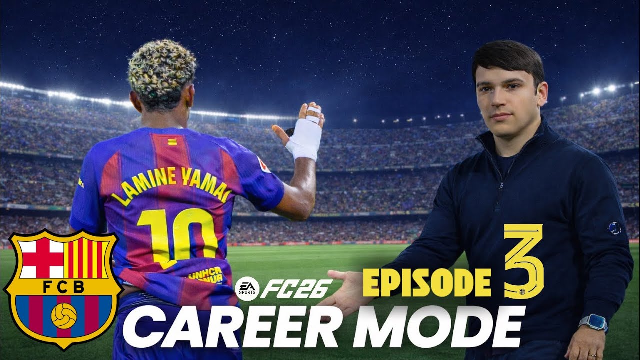 I takeover Barcelona until the end of the season! FC26 Career Mode Episode 3