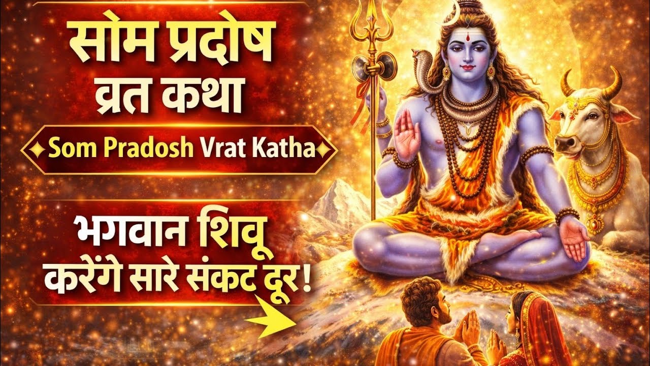 सोम प्रदोष व्रत कथा | Som Pradosh Vrat Katha | भगवान शिव की चमत्कारी कथा | Pradosh Vrat Mahima