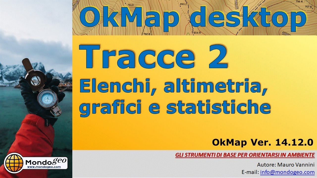 Tracce 2, liste, altimetria, grafici e statistiche
