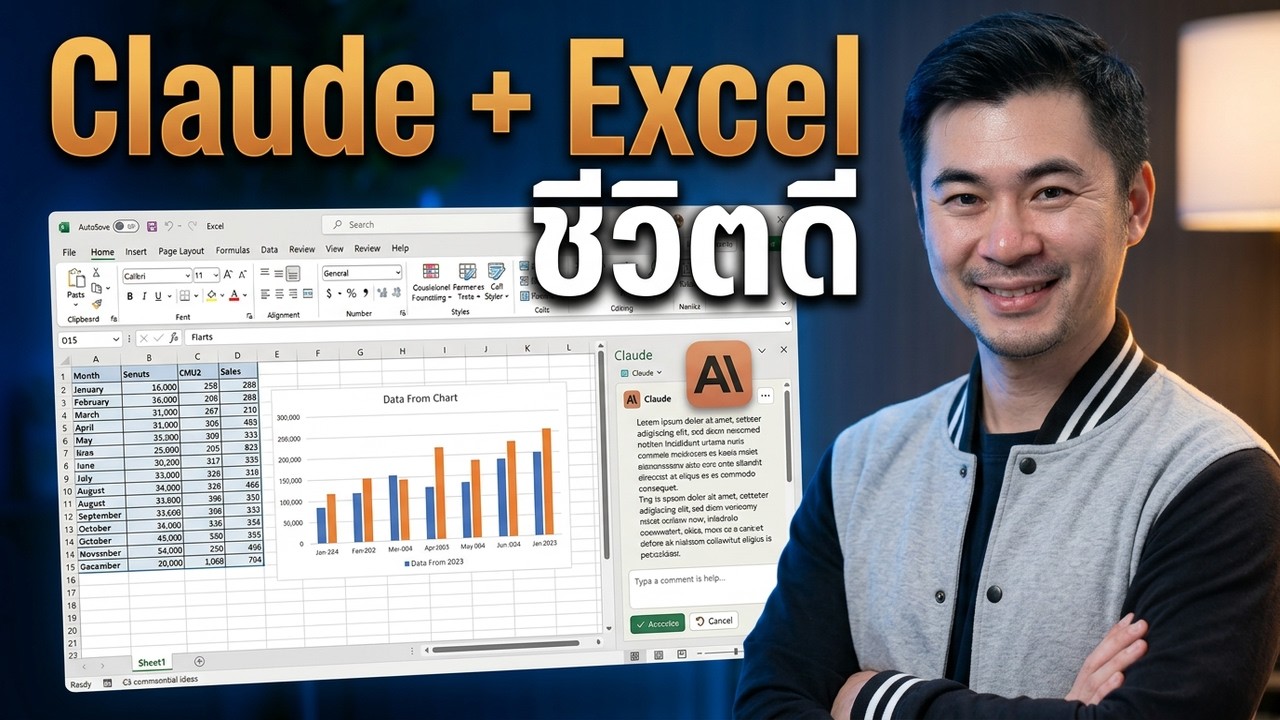 สอน Claude ใน Excel ติดตั้งและใช้งานใน 10 นาที