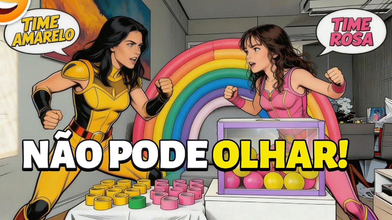 NÃO PODE OLHAR! O DESAFIO DAS BOLINHAS COLORIDAS