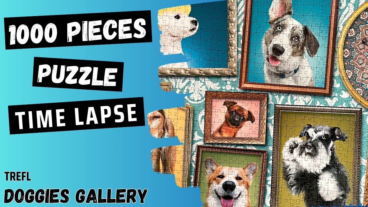 Doggies Gallery 1000 Pieces | Trefl Puzzle | Time Lapse