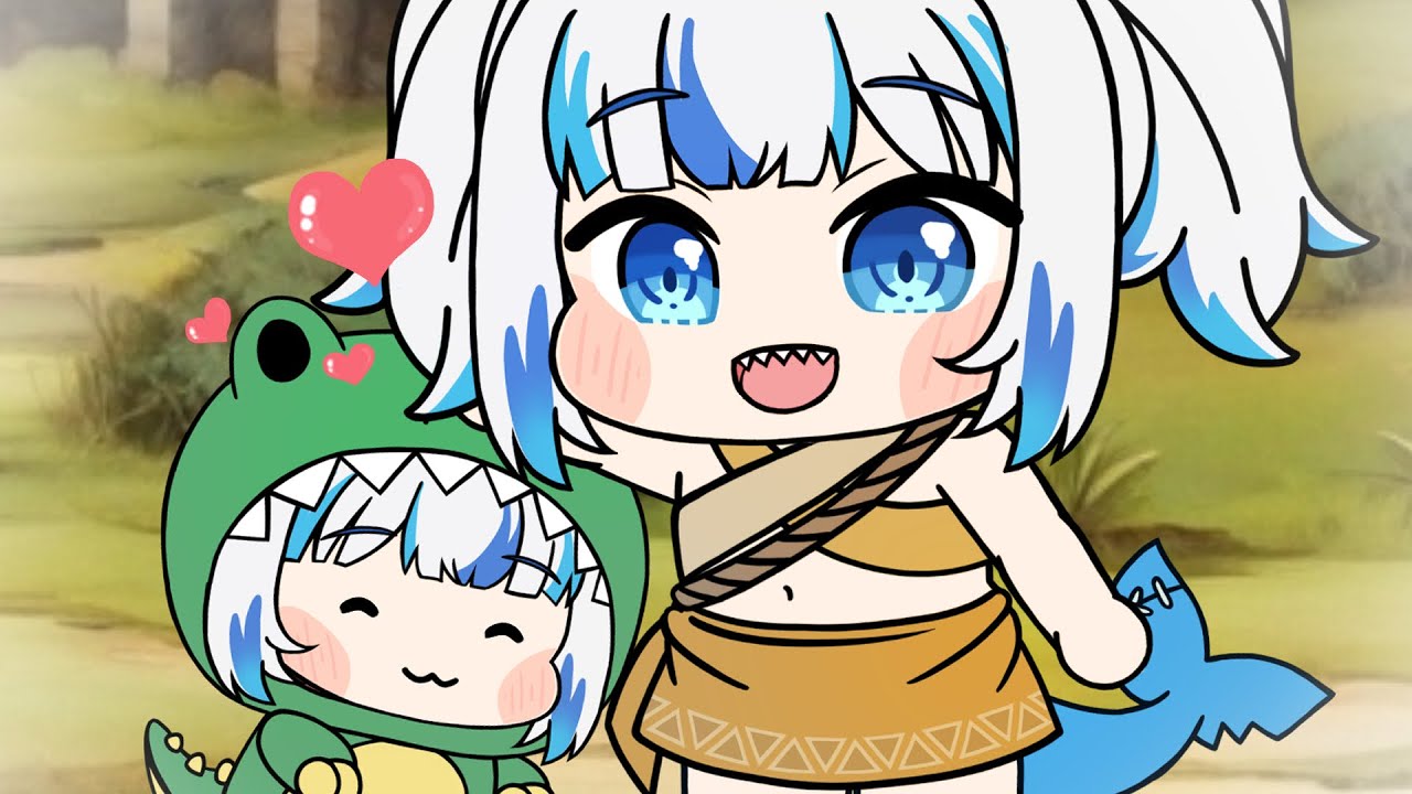 Gura & Dino Gura will become the Cutest tower's masters 🥰- Gawr Gura | Hololive Animation | Palworld