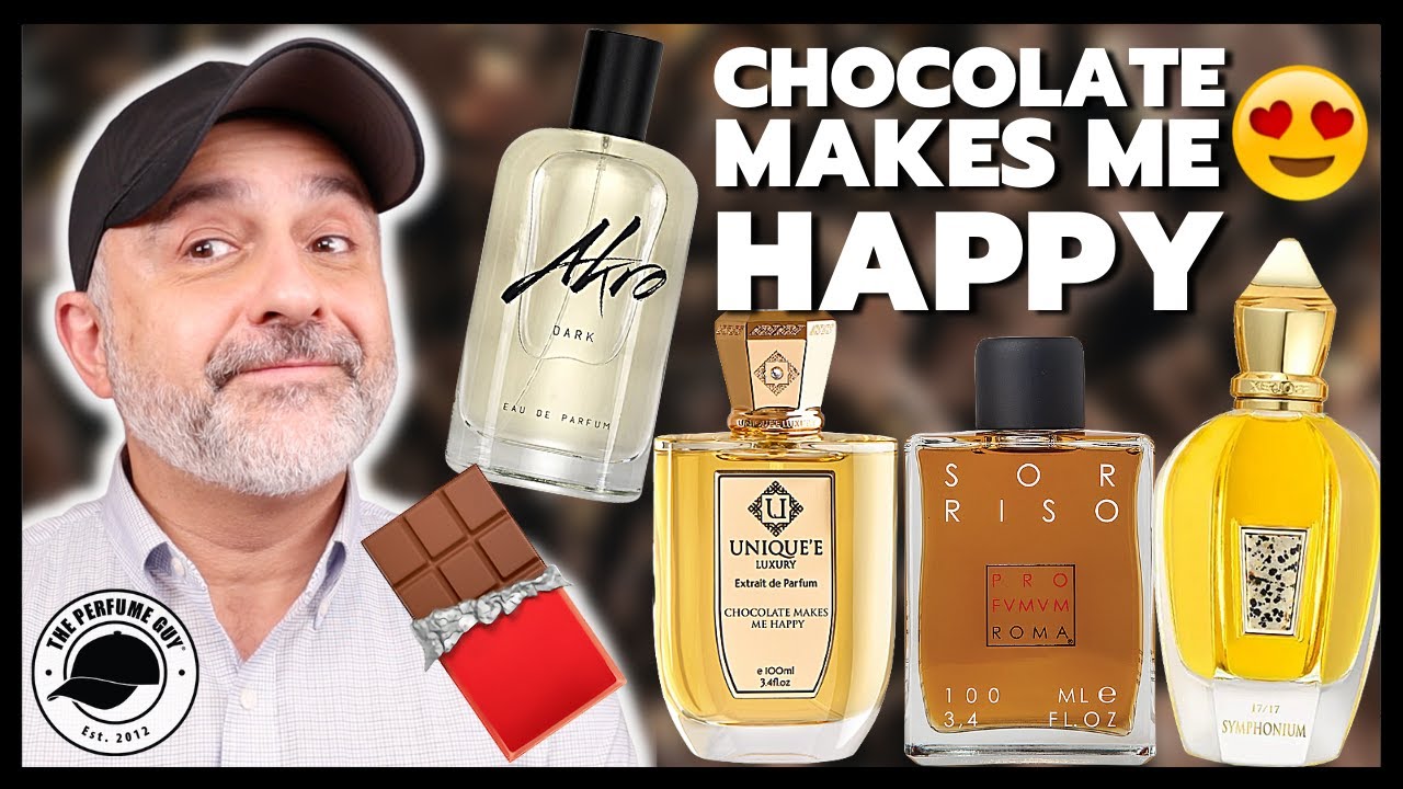 11 Delicious Sweet CHOCOLATE FRAGRANCES | Symphonium, Chocolate Makes Me Happy, Wicked Good, 1969+++