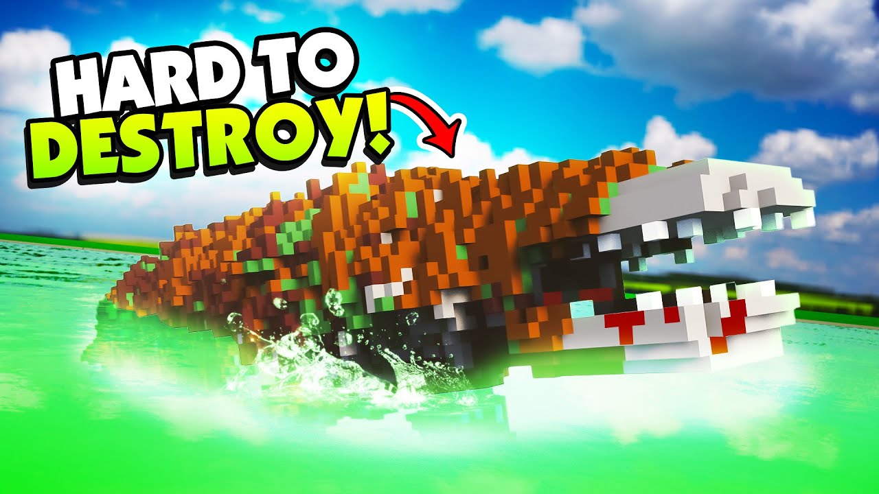 Melting the HARD TO DESTROY Reptile in ACID - Teardown Mods