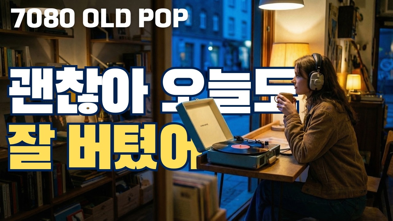 오늘도 버틴 너에게｜지친 밤을 위로하는 7080 팝 플레이리스트 (Vinyl 감성)