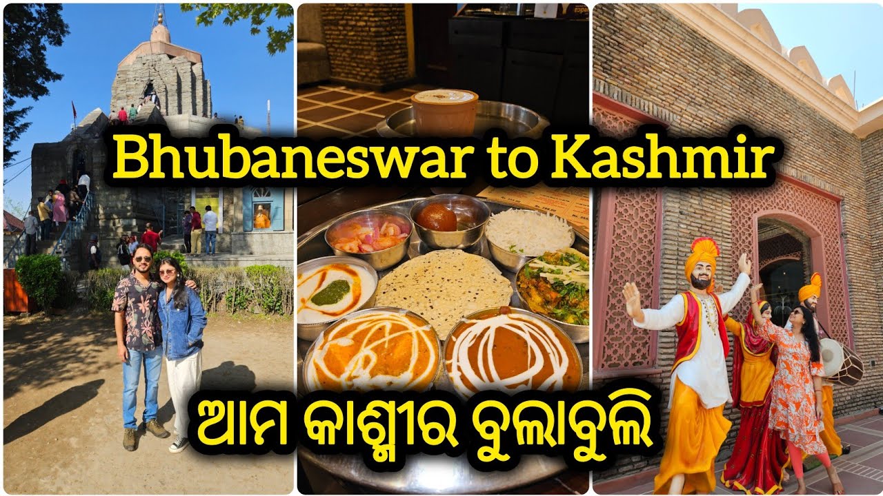 କାଶ୍ମୀର ରେ 1st ଦିନ,Bhubaneswar to KashmirTrip,Srinagar Tourist Places in Kashmir,SankaracharyaTemple