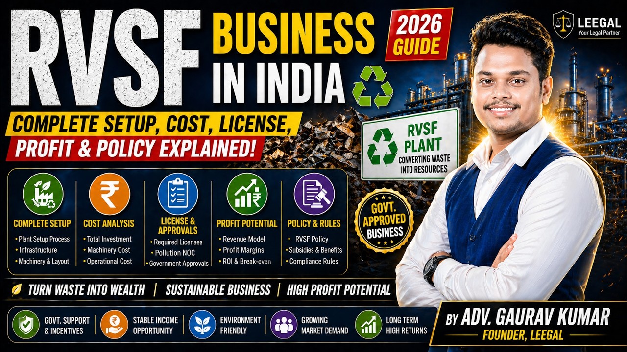 RVSF Business in India | Complete Setup, Cost, License, Profit & Policy Explained (2026)