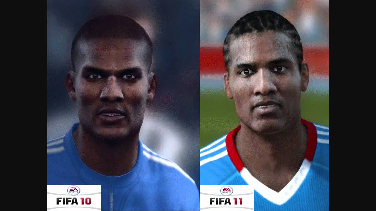 FIFA 10 vs FIFA 11 Face Comparison (Chelsea FC)