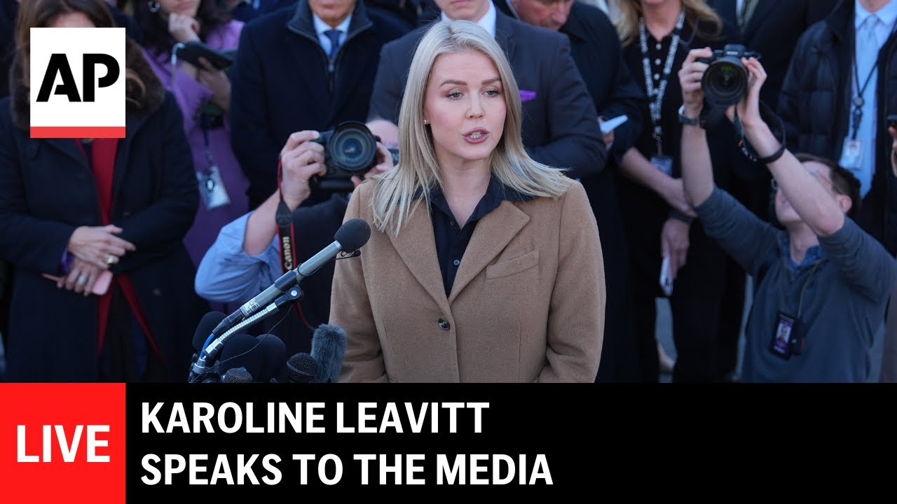 LIVE: White House Press Secretary Karoline Leavitt speaks to the media