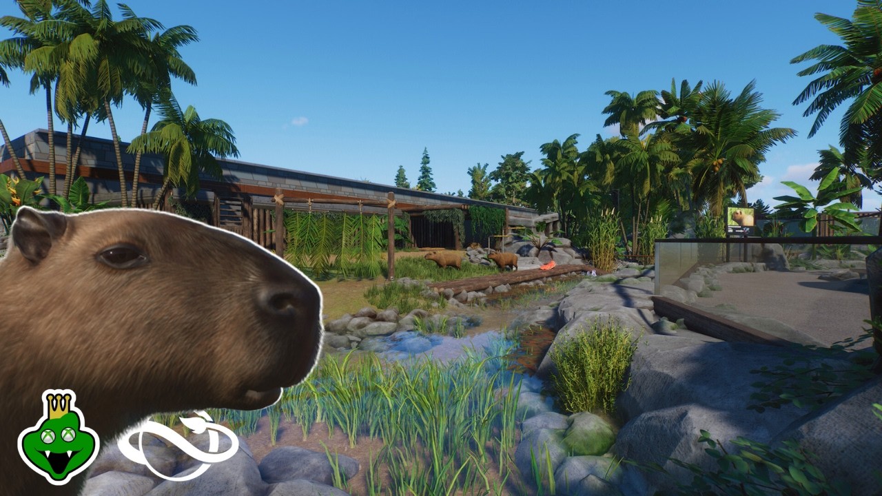 Building a Beautiful Capybara Hot Spring | Planet Zoo Sandbox Mode