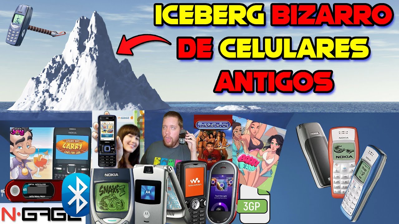O ICEBERG POLÊMICO DOS CELULARES ANTIGOS DOS ANOS 2000