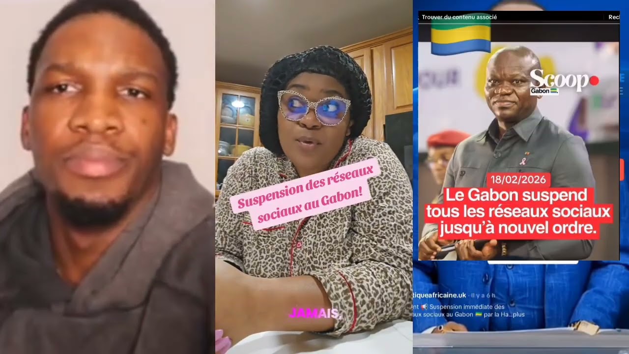 SORTEZ oooh ÇA A CUIT AU GABON 🙌🏽 ILS ONT SUSPENDU LES RÉSEAUX SOCIAUX JUSQU'À NOUVEL ORDRE 📛😱