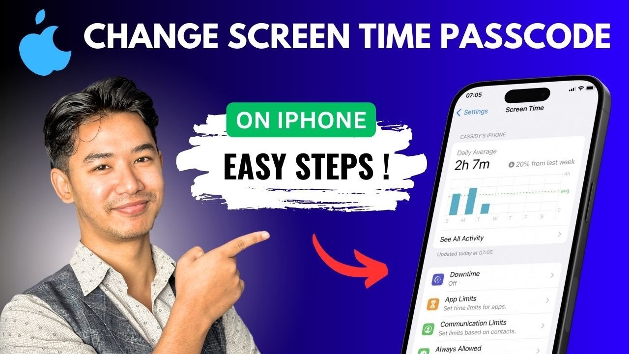How To Change Screen Time Password !