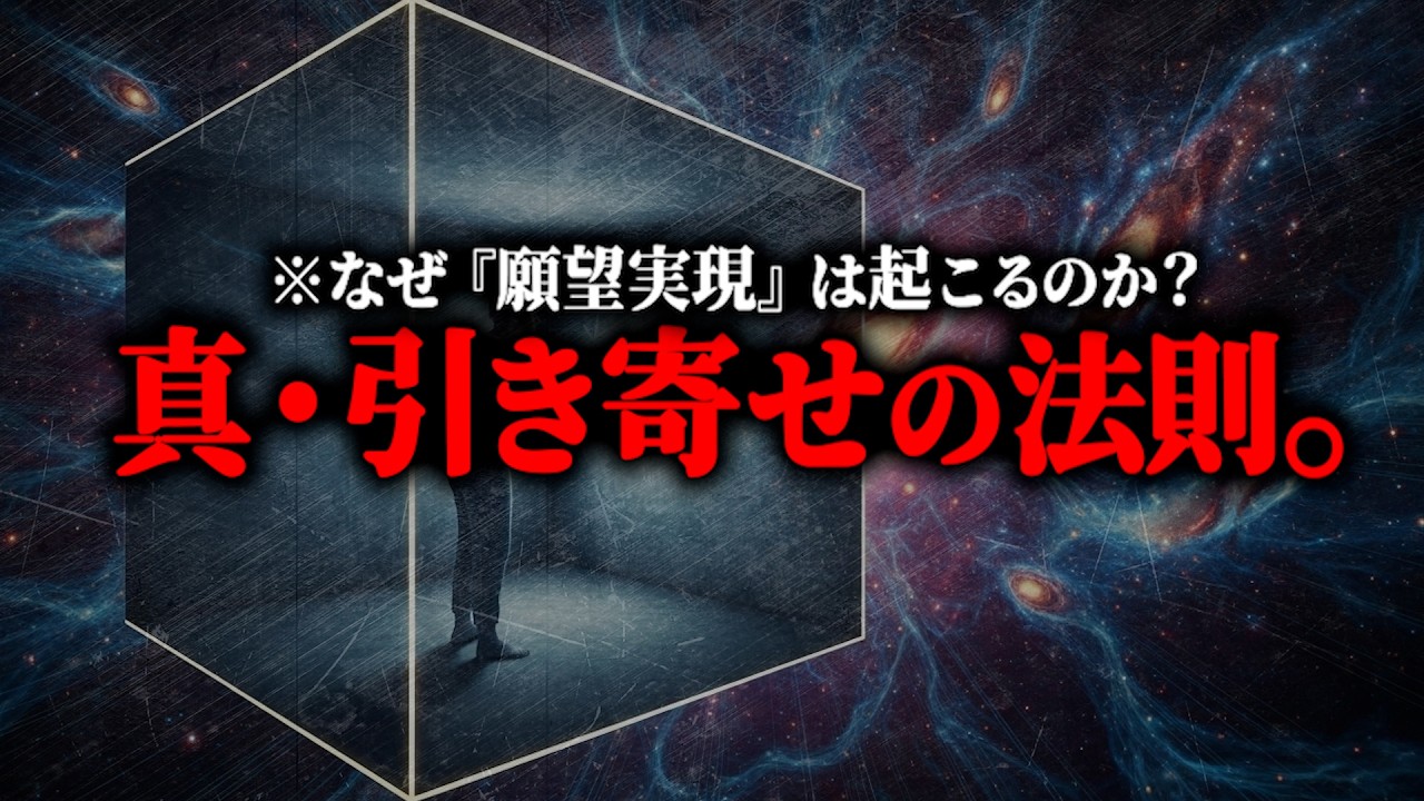 ※ただ願っても叶わない...科学が解明した“本当の引き寄せの法則”とは？【引き寄せの法則 願望実現 都市伝説】