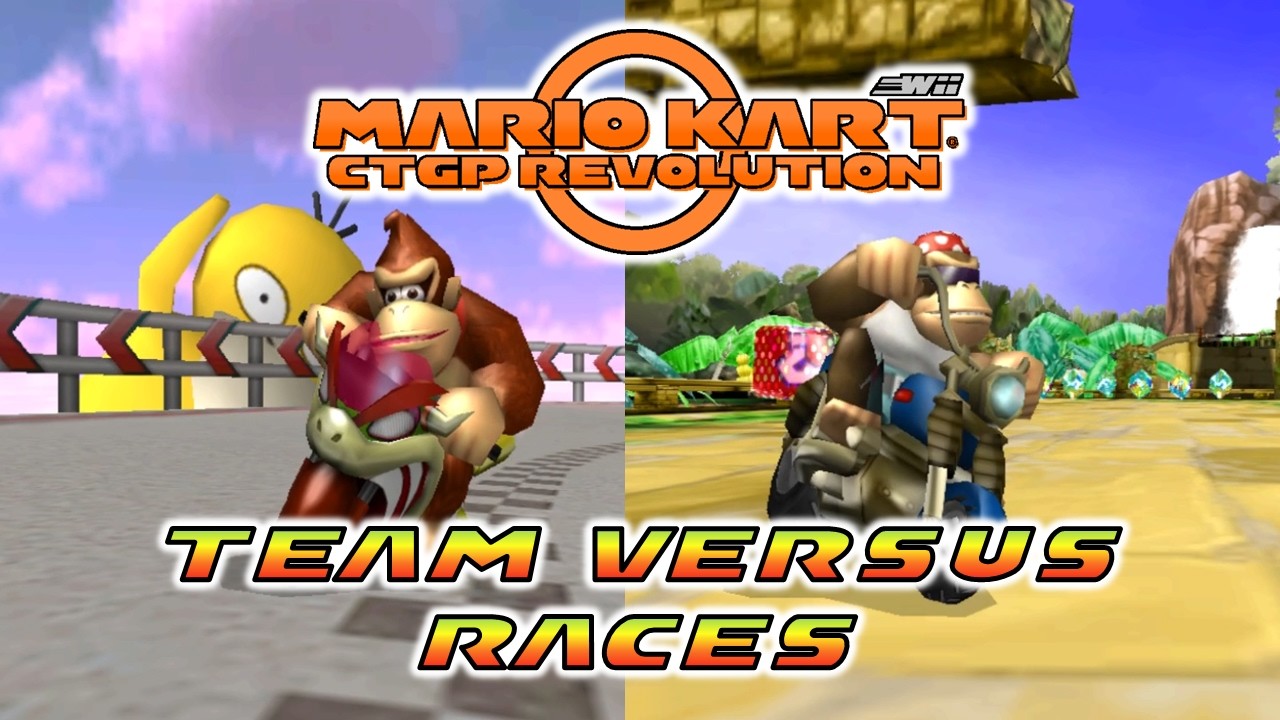 Mario Kart Retro Rewind - VS Mode (2 Players) - 16 Team Versus Races