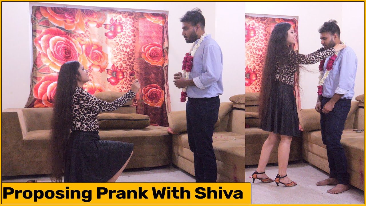 Proposing Prank On Shiva by Khyati Sharma (Prank Junction) | The Prank Express