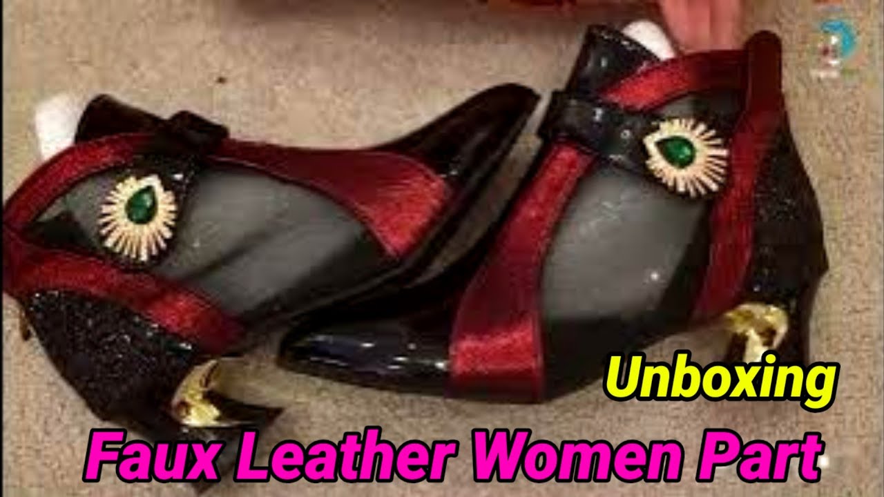 Женские туфли из искусственной кожи для вечеринок 🎉. Распаковка.