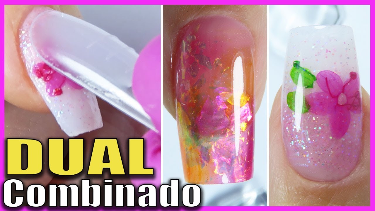 Uñas PEFECTAS con Moldes DUAL y TIPS 💅 Acrílico y Polygel / Técnica COMBINADA 💅 CURSO de DUAL #11
