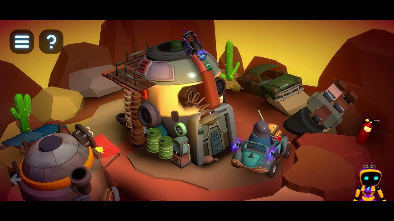 Tiny Robots Portal Escape. Waddle Wars. 3 Stars Walkthrough.