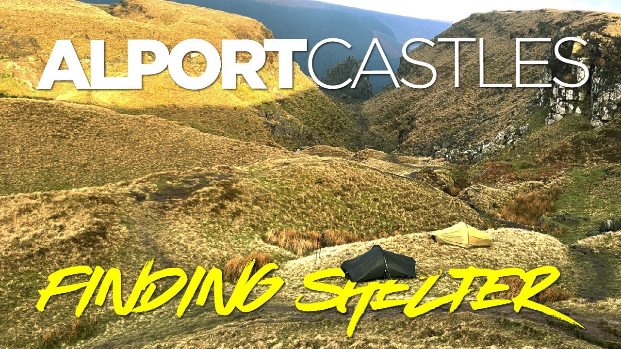 ALPORT CASTLES WILD CAMP PEAK DISTRICT | FINDING SHELTER | FJALLRAVEN ABISKO 1 LAZER COMPACT AS