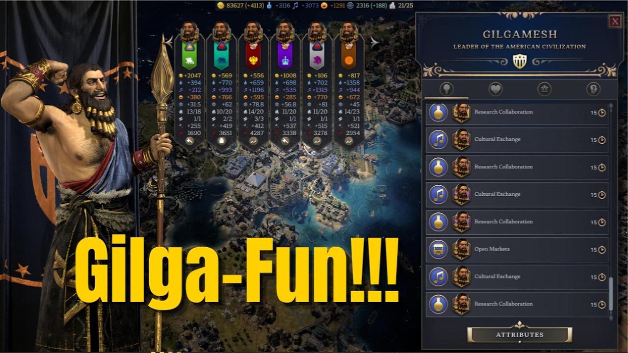 Gilgamesh in Civ 7 Is AMAZING!