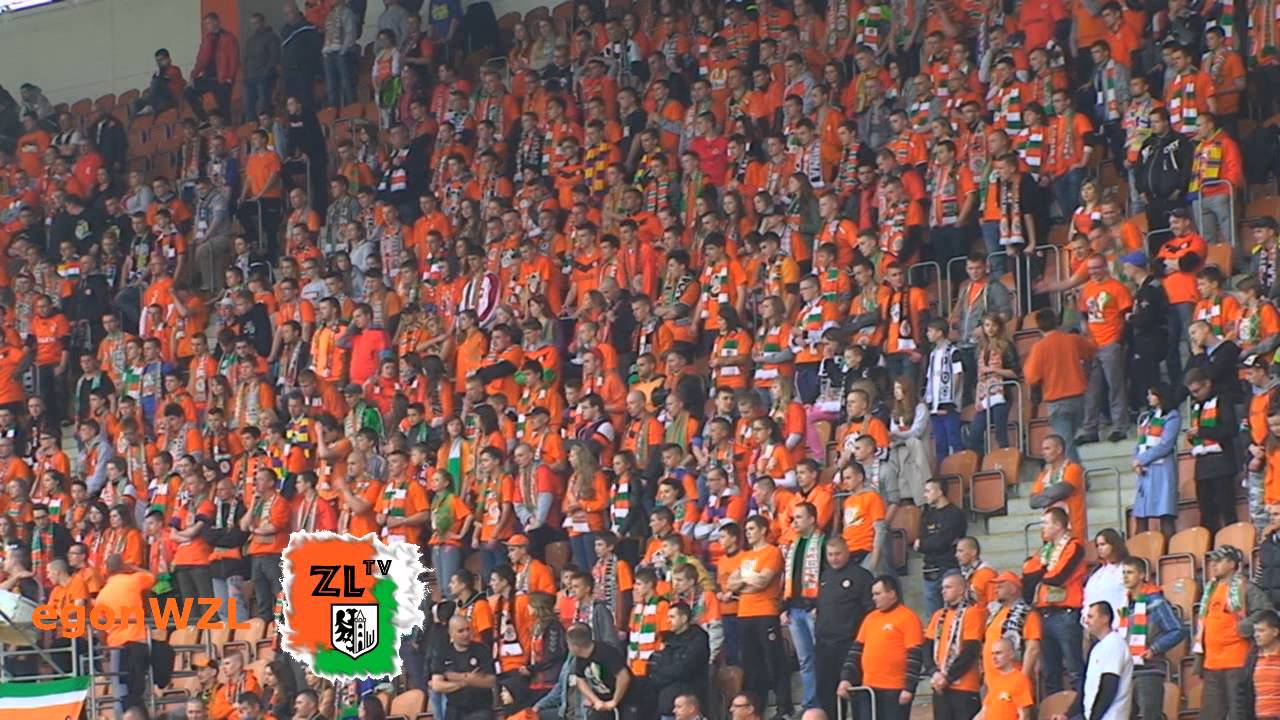 Zagłębie-Lubin - Legia Warszawa : 12.04.2014 - doping kibiców