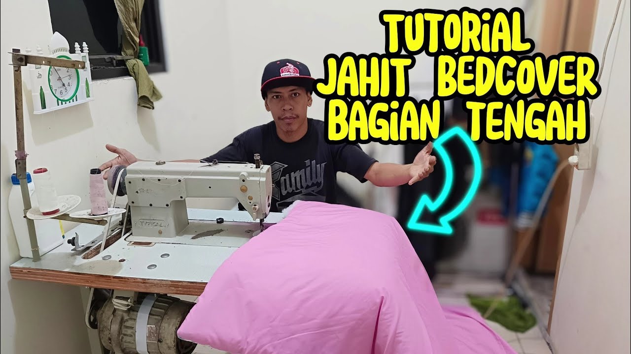 Tutorial Jahit Bedcover Bagian Tengah  Mudah Untuk Pemula