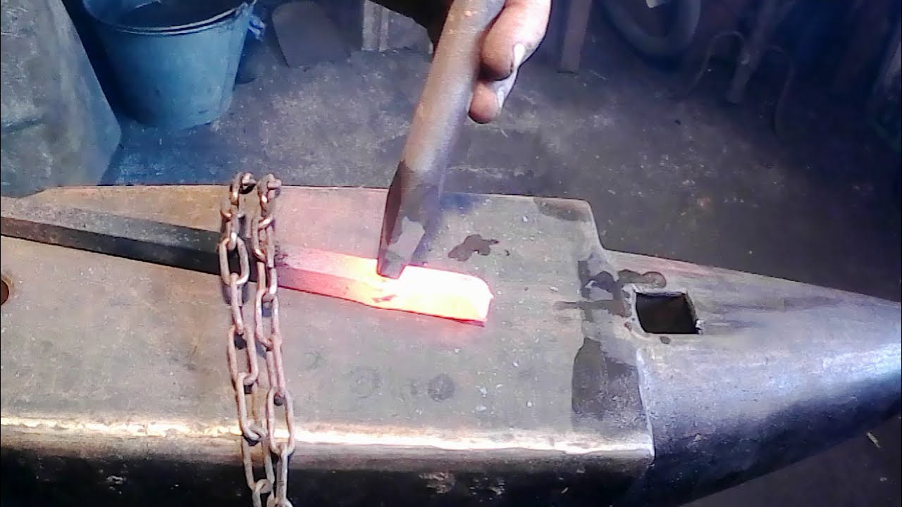 como hacer agujeros en caliente/FORJA