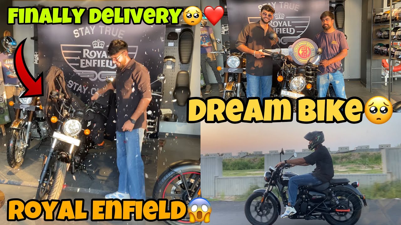 FINALLY TAKING DELIVERY OF ROYAL ENFIELD METEOR 350😍🔥|| DREAM BIKE🥺❤️|| GS VLOGS❤️||